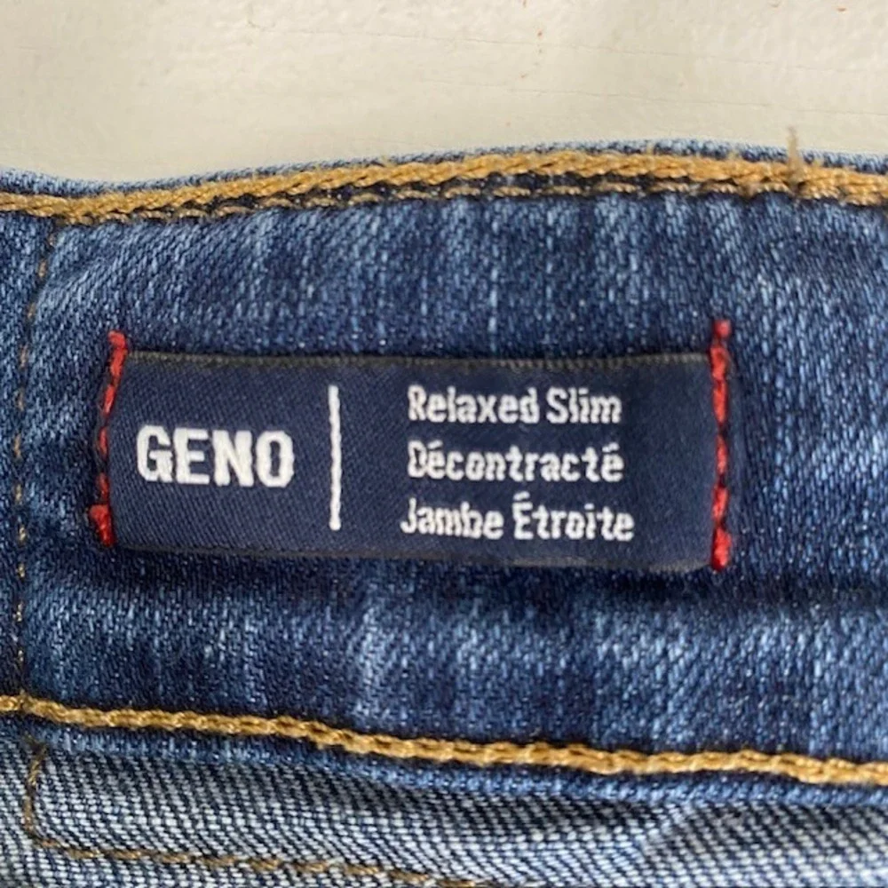 True‎ Religion Jeans Straight Leg Dark Wash Denim Horseshoe Pockets Size 38